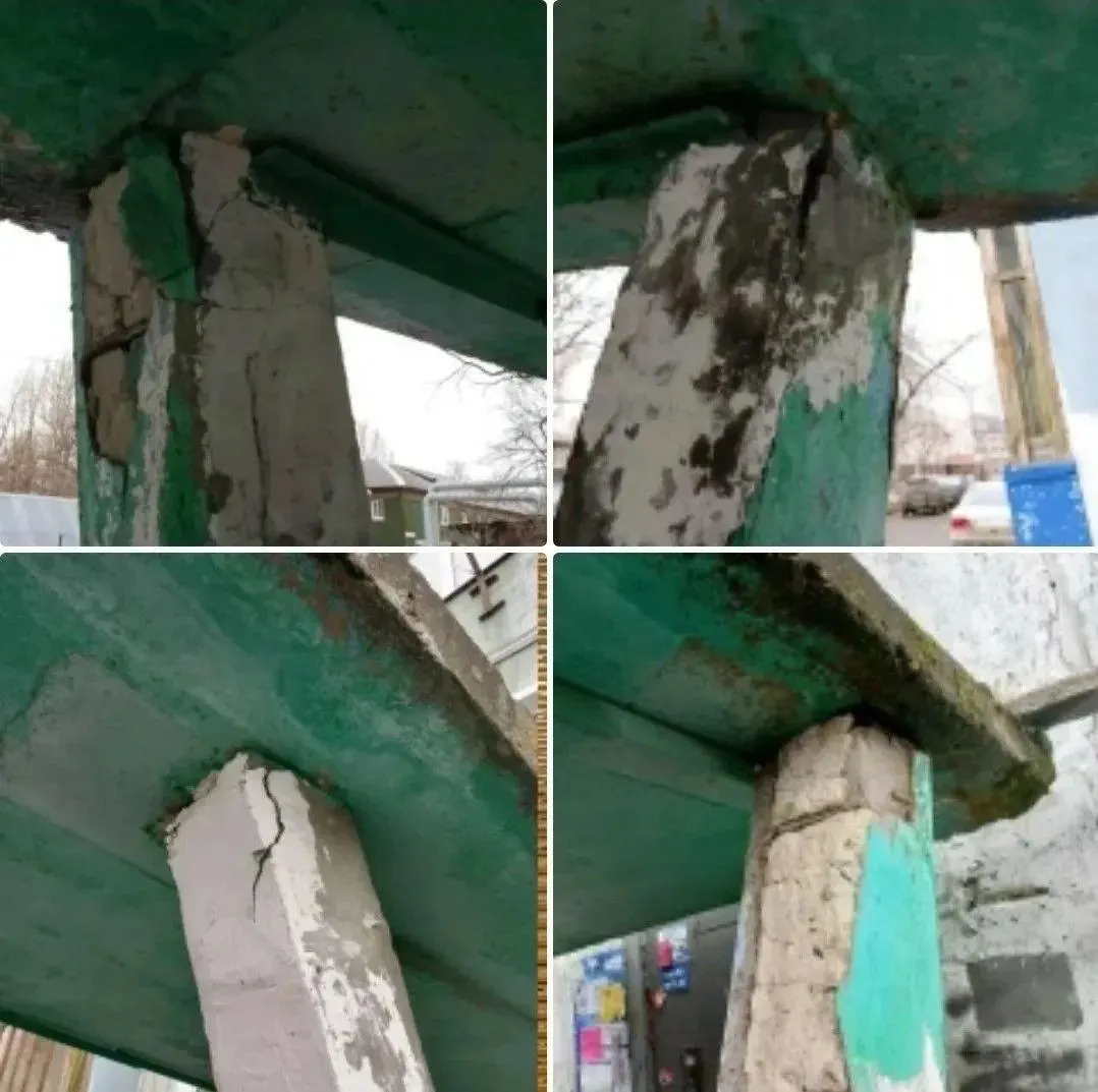 Прокуратура Томской области и следователи проводят проверки состояния бетонных козырьков на доме №22 по улице 5-й Армии и действиям управляющей компании.